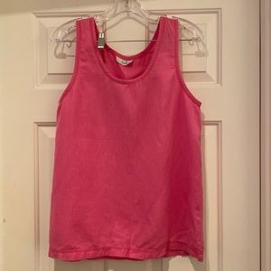EUC- Vintage Pink Linen tank